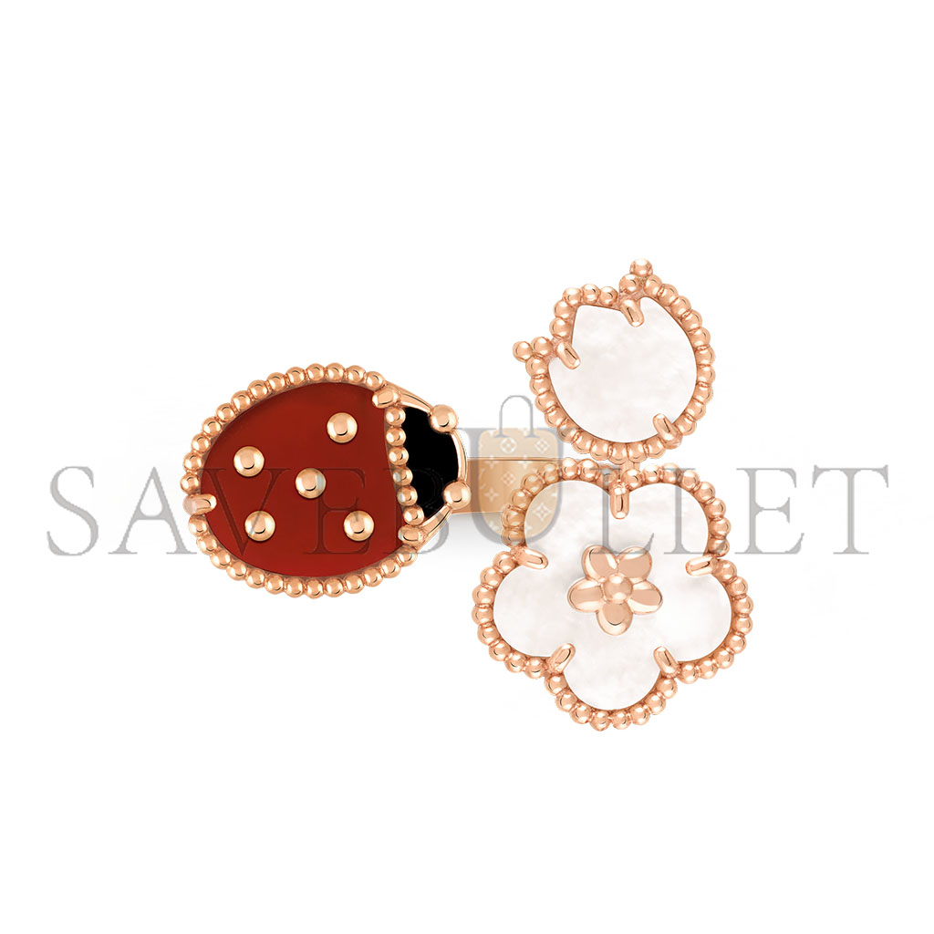 V*N CL*F arpels lucky spring between the finger ring vcarp9x300